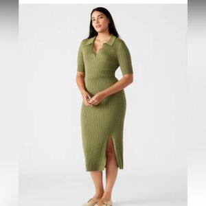 Steve Madden Lindy Sweater Dress in Burnt Olive. Sz Small. NWT